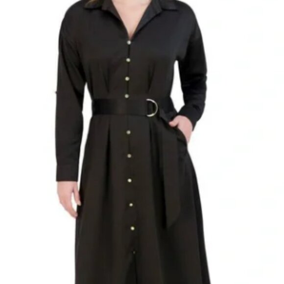 French Connection Women's Long Shirt Dress -‎ Medium - Picture 1 of 4